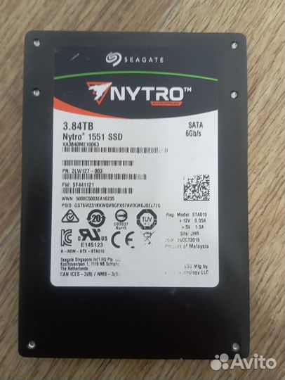 Серверный SSD 3.84TB Seagate nytro 1551 2,5