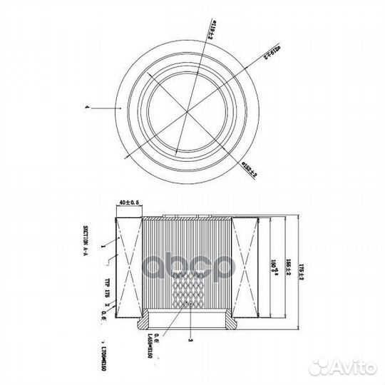 Фильтр воздушный DFA1024 double force