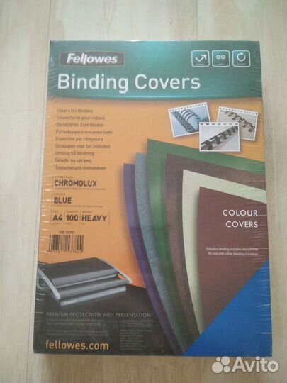 Обложка для переплета fellowes 53782 синяя