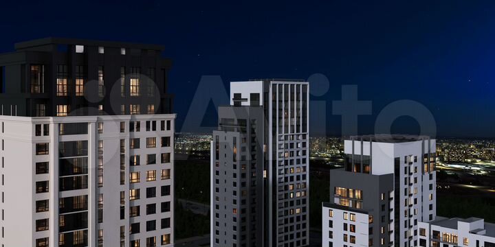 2-к. квартира, 64,6 м², 2/22 эт.