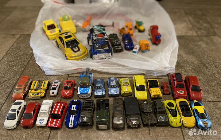 Машинки набор пакетом, пистолеты