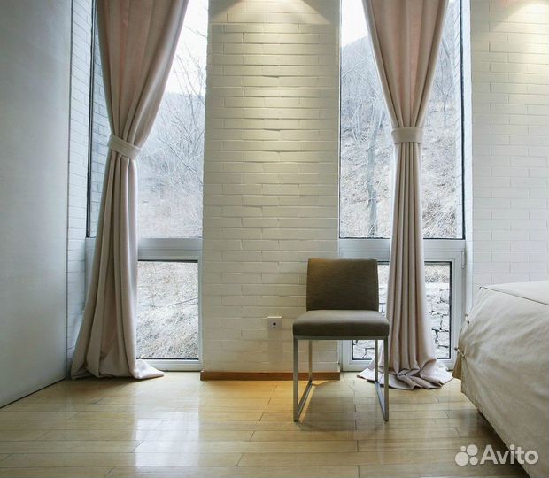 Шторы (портьеры) блэкаут текстура лен, высота 280с