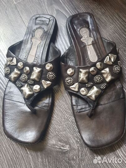 Шлепанцы женские натуральная кожа 37 размер