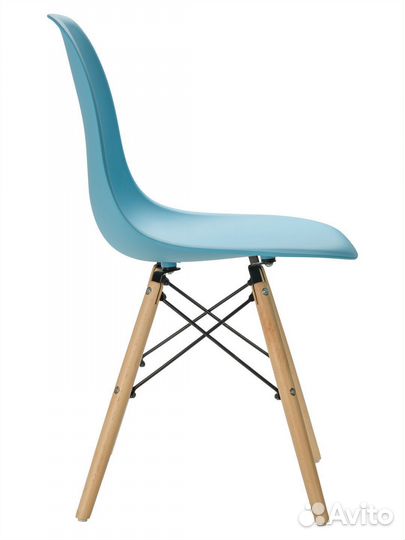 Стул в стиле eames DSW,синий, 1 шт