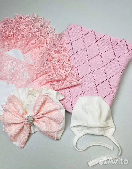 Комплект конверт на выписку весна лето девочка