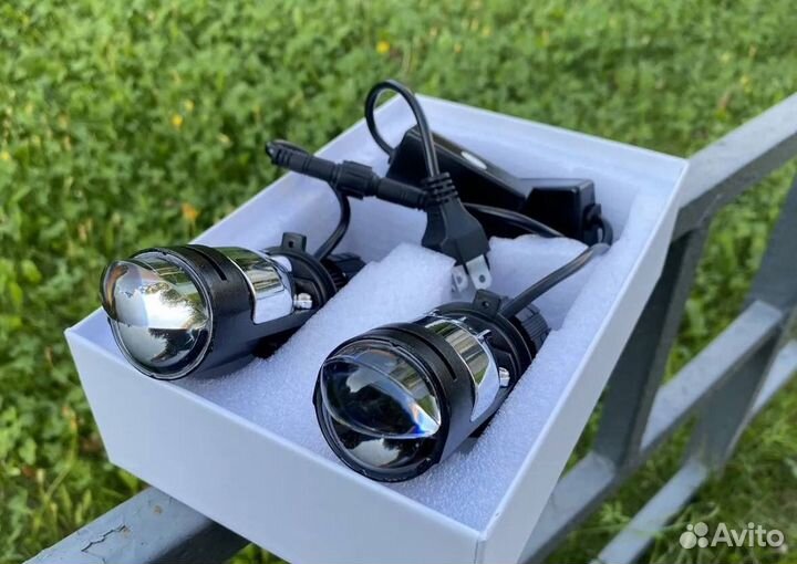 Светодиодные мини линзы H4