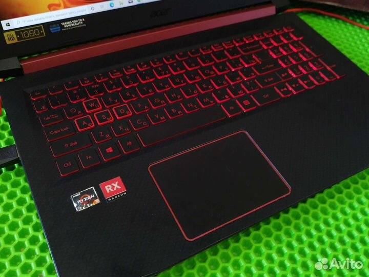 Игровой Acer (IPS/RyZ5-8ядр/RX560-4GB/10GB/SSD+1TB