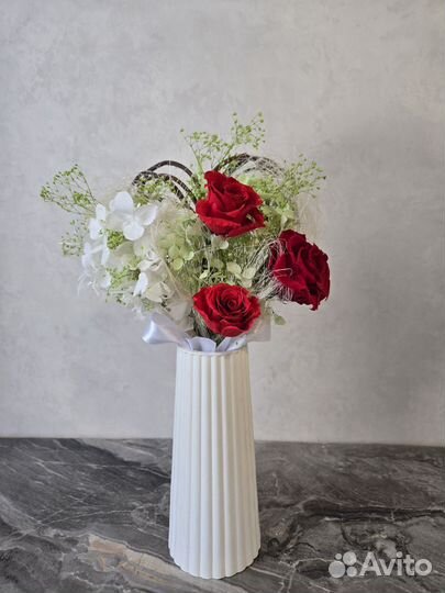 Оригинальный подарок на 8 марта букет из сухоцв