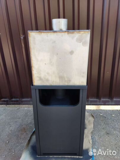 Печь для бани с баком новая