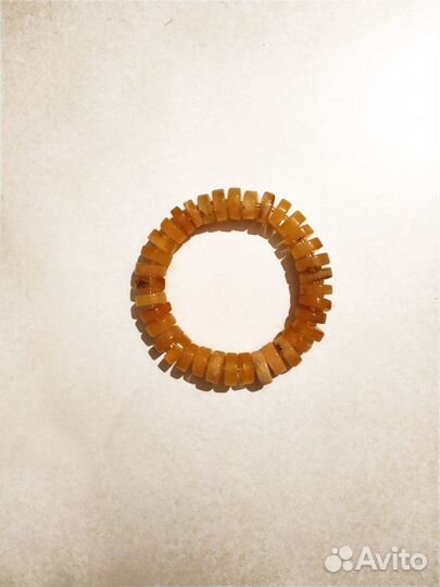 Браслет янтарный таблеткой