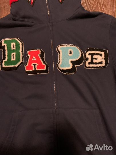 Зип худи bape shark