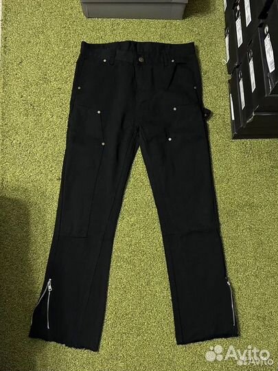 Джинсы широкие с молниями снизу