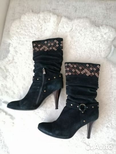 Ботильоны натуральная замша 40