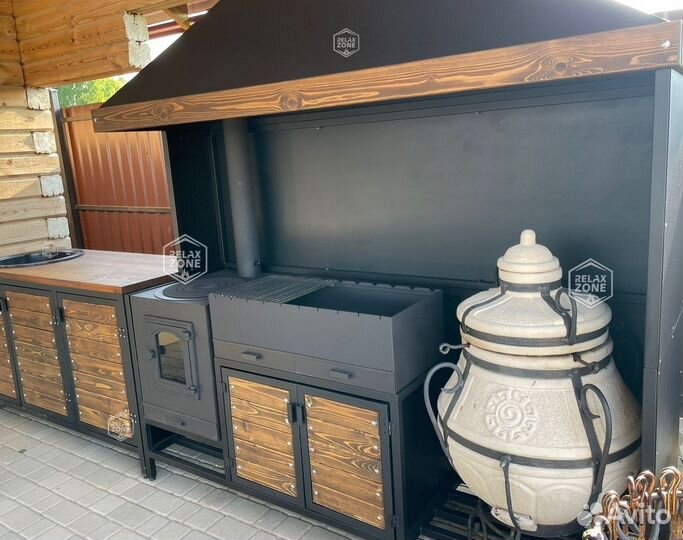 Мангальный комплекс, мангал, казан, печь