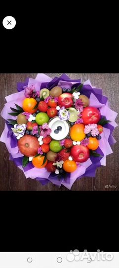 Съедобные букеты/из конфет/фруктов/ягод