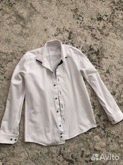Мужская рубашка белая детская