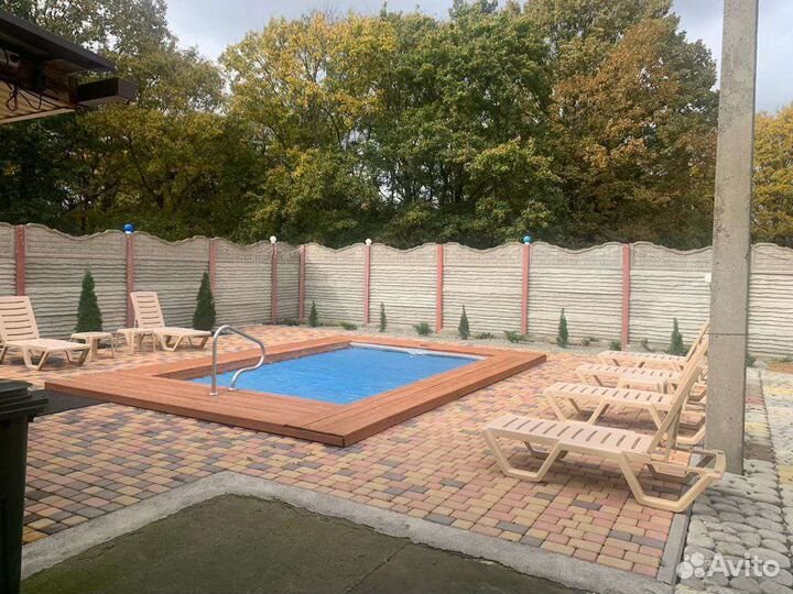 Русская баня на дровах и тёплый бассейн