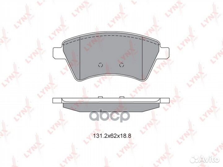 Колодки тормозные дисковые перед BD6318 LYN