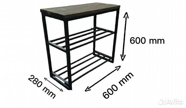 Обувница в стиле лофт
