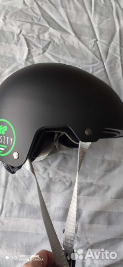 Шлем защитный подростковый жёлтый и черный