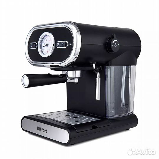 Кофеварка Kitfort кт-702, 1100Вт, черный