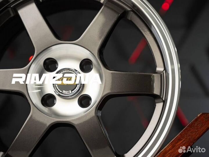 Литые диски rays TE37SL R17 et38.0 4x100.0 Графит