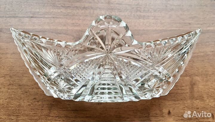 Салатник хрустальный ладья, СССР