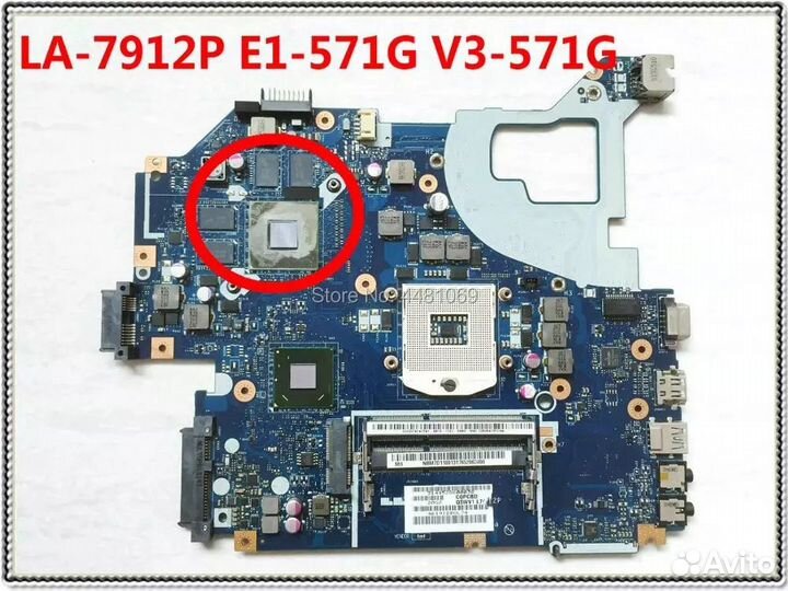 Материнская плата LA-7912p NVidia geForce 710М 1gb