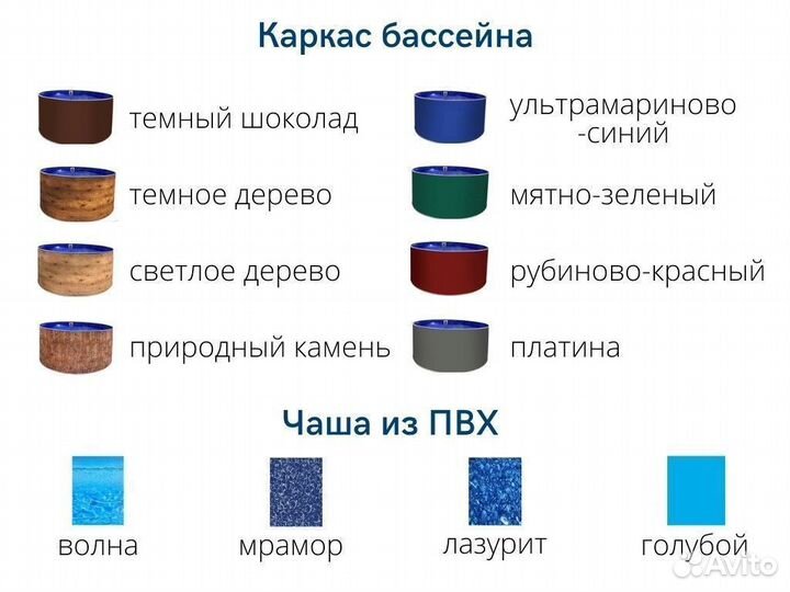 Каркасный бассейн Лагуна овальный