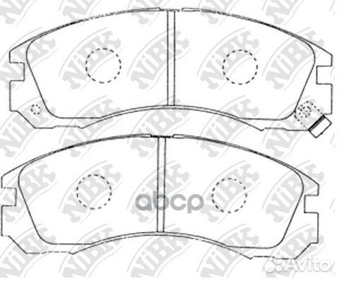 PN3233-nibk колодки дисковые п Mitsubishi Gala