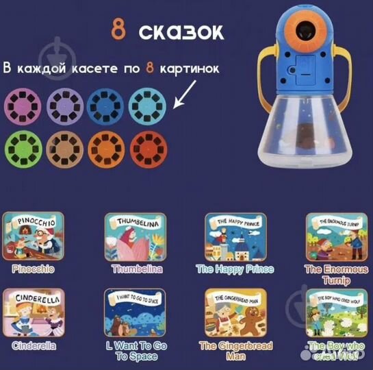 Ночник проектор подарок сказки для малышей