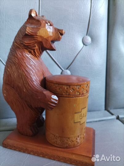 Статуэтка медведь (дерево)