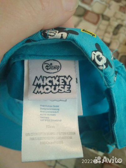 Бейсболка Микки Маус 52 см