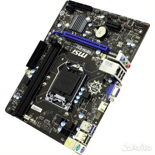 Материнская плата MSI H81M-E33 S-1150 б/у