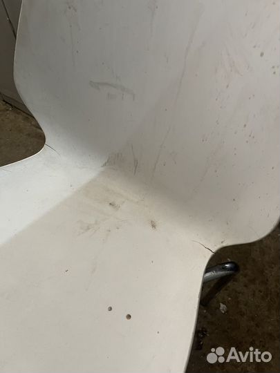 Стул пластик белый 45/43/78