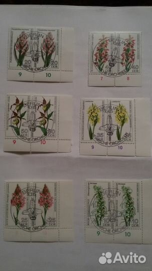 Марки флора и фауна