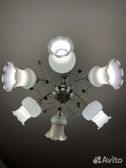 Люстра потолочная 6 плафонов