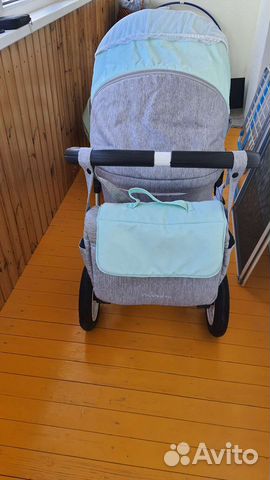 Коляска indigo charlotte зеленая мята