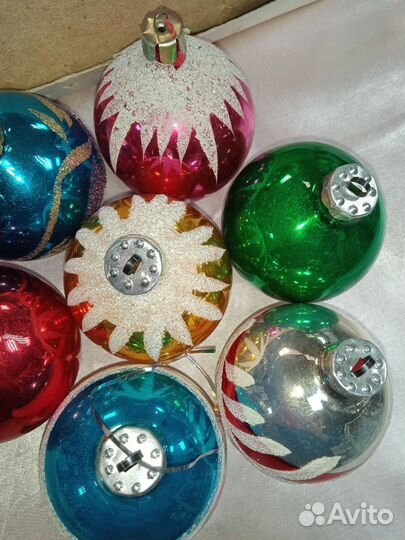 Набор елочных игрушек. ГДР. Винтаж