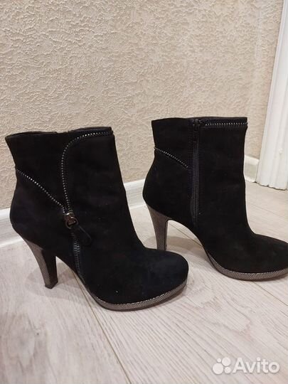 Ботильоны демисезонные женские 36 размер замшевые