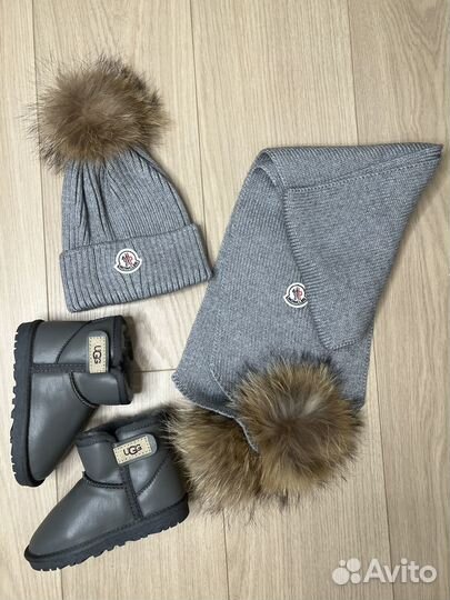 Комплект шапка и шарф детский