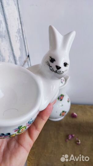 Пасхальный заяц солонка, пашотница