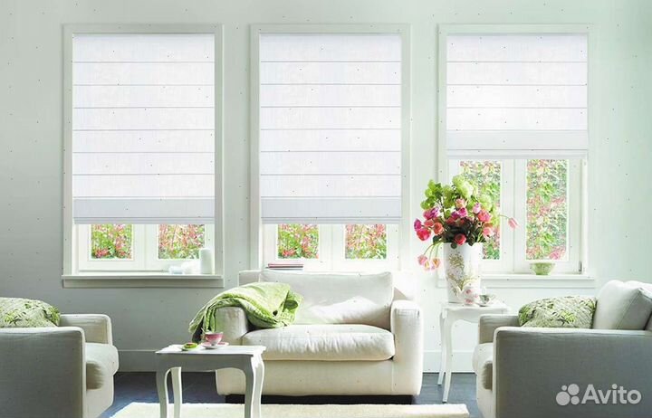 Рулонные шторы. Ткани из Европы и Турции