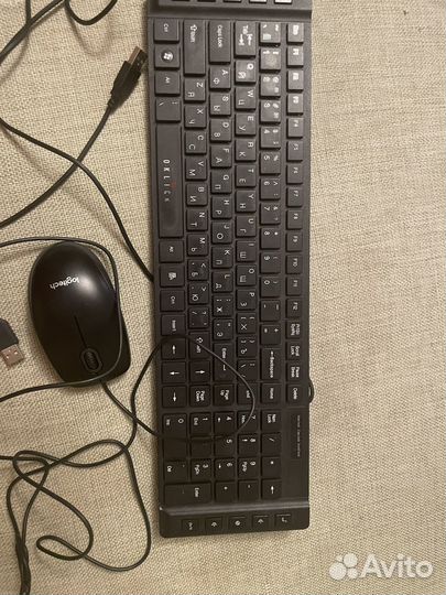 Компьютерная клавиатура oklick 530S и мышь