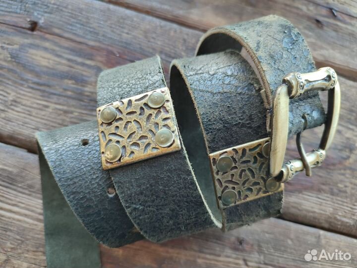 Ремень женский кожаный ручная работа