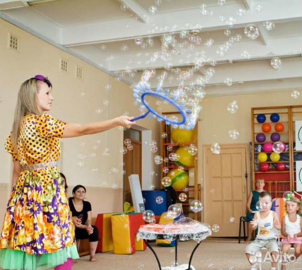 Шоу мыльных пузырей, Аниматоры на День Рождения