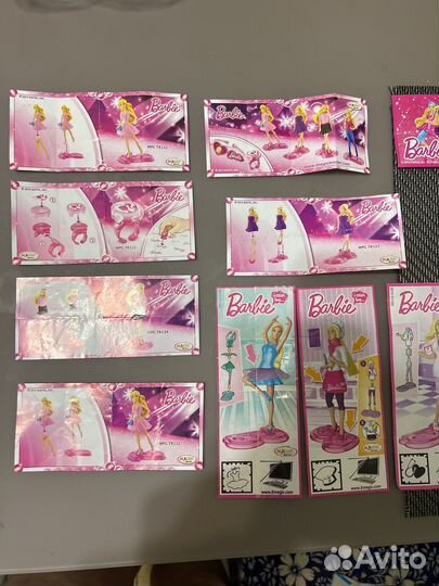 Вклалыши от киндер Винкс,барби,хелоу kitty