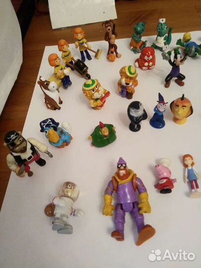 Игрушки киндер из мультиков раритет