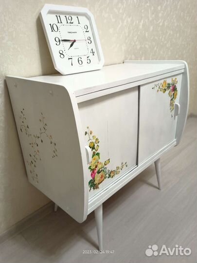 Тумба ретро СССР (декупаж)