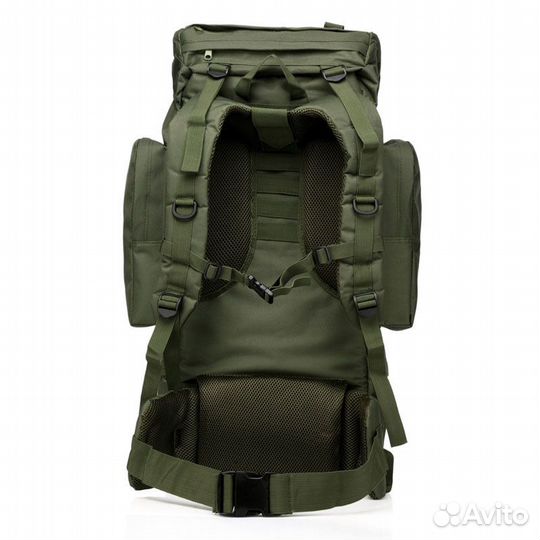 Рюкзак тактический каркасный 75л хаки/олива